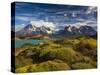 Chile, Magallanes Region, Torres Del Paine National Park, Lago Pehoe, Morning Landscape-Walter Bibikow-Stretched Canvas