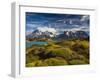 Chile, Magallanes Region, Torres Del Paine National Park, Lago Pehoe, Morning Landscape-Walter Bibikow-Framed Photographic Print