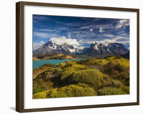 Chile, Magallanes Region, Torres Del Paine National Park, Lago Pehoe, Morning Landscape-Walter Bibikow-Framed Photographic Print