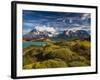 Chile, Magallanes Region, Torres Del Paine National Park, Lago Pehoe, Morning Landscape-Walter Bibikow-Framed Photographic Print