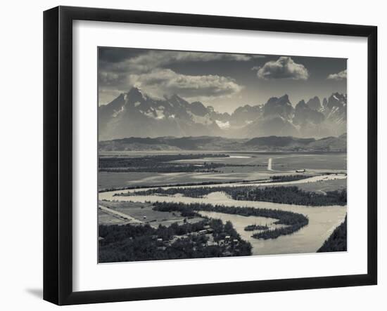 Chile, Magallanes Region, Torres Del Paine National Park, Landscape from Villa Serrano-Walter Bibikow-Framed Photographic Print