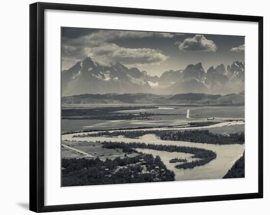 Chile, Magallanes Region, Torres Del Paine National Park, Landscape from Villa Serrano-Walter Bibikow-Framed Photographic Print