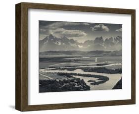 Chile, Magallanes Region, Torres Del Paine National Park, Landscape from Villa Serrano-Walter Bibikow-Framed Photographic Print