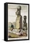Chile, Monuments on Easter Island-null-Framed Stretched Canvas