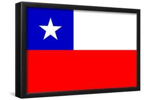 Chile National Flag Poster Print-null-Framed Poster