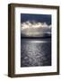Chile, Patagonia, Strait of Magellan. Tierra del Fuego, rays of sunshine over the fjords and sea.-Jolly Sienda-Framed Photographic Print