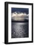 Chile, Patagonia, Strait of Magellan. Tierra del Fuego, rays of sunshine over the fjords and sea.-Jolly Sienda-Framed Photographic Print