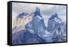 Chile, Patagonia. The Horns mountains.-Jaynes Gallery-Framed Stretched Canvas