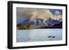 Chile, Patagonia, Torres Del Paine National Park, Cuernos Del Paine Peaks and Lake Pehoe-Michele Falzone-Framed Photographic Print