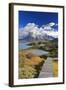 Chile, Patagonia, Torres Del Paine National Park, Cuernos Del Paine Peaks and Lake Pehoe-Michele Falzone-Framed Photographic Print