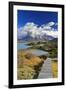 Chile, Patagonia, Torres Del Paine National Park, Cuernos Del Paine Peaks and Lake Pehoe-Michele Falzone-Framed Photographic Print