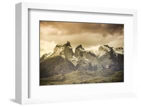 Chile, Patagonia, Torres Del Paine National Park, Cuernos Del Paine Peaks and Lake Pehoe-Michele Falzone-Framed Photographic Print