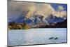 Chile, Patagonia, Torres Del Paine National Park, Cuernos Del Paine Peaks and Lake Pehoe-Michele Falzone-Mounted Photographic Print