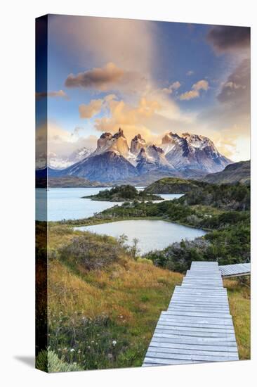 Chile, Patagonia, Torres Del Paine National Park (Unesco Site), Lake Peohe-Michele Falzone-Stretched Canvas