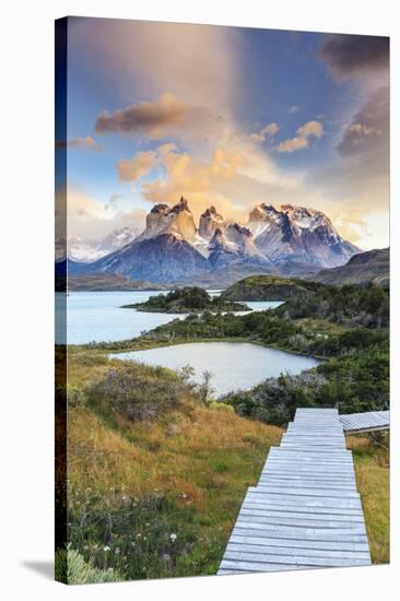 Chile, Patagonia, Torres Del Paine National Park (Unesco Site), Lake Peohe-Michele Falzone-Stretched Canvas