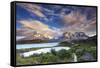 Chile, Patagonia, Torres Del Paine National Park (Unesco Site), Lake Peohe-Michele Falzone-Framed Stretched Canvas