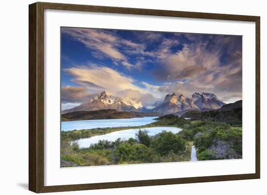 Chile, Patagonia, Torres Del Paine National Park (Unesco Site), Lake Peohe-Michele Falzone-Framed Photographic Print