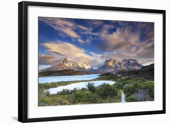 Chile, Patagonia, Torres Del Paine National Park (Unesco Site), Lake Peohe-Michele Falzone-Framed Photographic Print