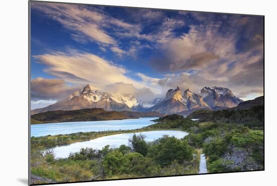 Chile, Patagonia, Torres Del Paine National Park (Unesco Site), Lake Peohe-Michele Falzone-Mounted Photographic Print