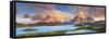 Chile, Patagonia, Torres Del Paine National Park (Unesco Site), Lake Peohe-Michele Falzone-Framed Stretched Canvas