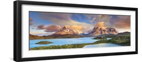 Chile, Patagonia, Torres Del Paine National Park (Unesco Site), Lake Peohe-Michele Falzone-Framed Premium Photographic Print