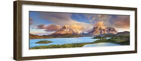 Chile, Patagonia, Torres Del Paine National Park (Unesco Site), Lake Peohe-Michele Falzone-Framed Photographic Print