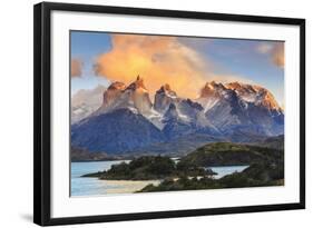 Chile, Patagonia, Torres Del Paine National Park (Unesco Site), Lake Peohe-Michele Falzone-Framed Photographic Print