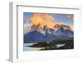 Chile, Patagonia, Torres Del Paine National Park (Unesco Site), Lake Peohe-Michele Falzone-Framed Photographic Print