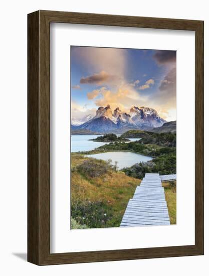 Chile, Patagonia, Torres Del Paine National Park (Unesco Site), Lake Peohe-Michele Falzone-Framed Photographic Print