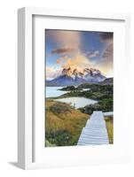 Chile, Patagonia, Torres Del Paine National Park (Unesco Site), Lake Peohe-Michele Falzone-Framed Photographic Print