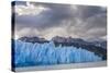 Chile, Patagonia, Torres del Paine NP. Blue Glacier and Mountains-Cathy & Gordon Illg-Stretched Canvas