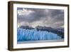 Chile, Patagonia, Torres del Paine NP. Blue Glacier and Mountains-Cathy & Gordon Illg-Framed Photographic Print