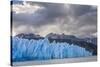 Chile, Patagonia, Torres del Paine NP. Blue Glacier and Mountains-Cathy & Gordon Illg-Stretched Canvas