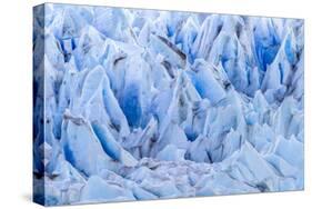 Chile, Patagonia, Torres del Paine NP. Close-up of Blue Glacier-Cathy & Gordon Illg-Stretched Canvas