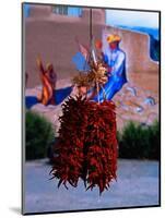 Chile Ristras of Taos, New Mexico-George Oze-Mounted Photographic Print