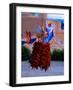 Chile Ristras of Taos, New Mexico-George Oze-Framed Photographic Print