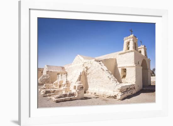 Chile's Oldest Church, Chiu-Chiu Village, Atacama Desert in Northern Chile, South America-Kimberly Walker-Framed Photographic Print