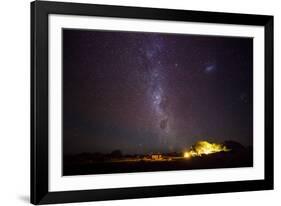 Chile, San Pedro De Atacama, Stars, Farm under the Milky Way-Jutta Ulmer-Framed Photographic Print