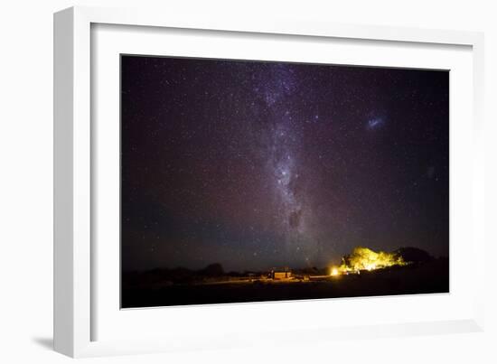 Chile, San Pedro De Atacama, Stars, Farm under the Milky Way-Jutta Ulmer-Framed Photographic Print