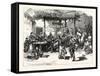 Chile: the Cueca, or National Dance; a Scene in a Roadside Inn Near Valparaiso, 1880 1881-null-Framed Stretched Canvas