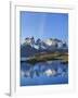 Chile, Torres Del Paine, Magallanes Province, Torres Del Paine National Park and Paine Massif-Nigel Pavitt-Framed Photographic Print