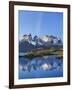 Chile, Torres Del Paine, Magallanes Province, Torres Del Paine National Park and Paine Massif-Nigel Pavitt-Framed Photographic Print