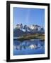 Chile, Torres Del Paine, Magallanes Province, Torres Del Paine National Park and Paine Massif-Nigel Pavitt-Framed Photographic Print