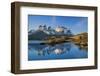 Chile, Torres Del Paine, Magallanes Province, Torres Del Paine National Park and Paine Massif-Nigel Pavitt-Framed Photographic Print