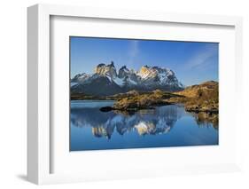 Chile, Torres Del Paine, Magallanes Province, Torres Del Paine National Park and Paine Massif-Nigel Pavitt-Framed Photographic Print