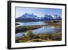 Chile, Torres Del Paine, Magallanes Province, Torres Del Paine National Park and Paine Massif-Nigel Pavitt-Framed Photographic Print