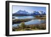 Chile, Torres Del Paine, Magallanes Province, Torres Del Paine National Park and Paine Massif-Nigel Pavitt-Framed Photographic Print