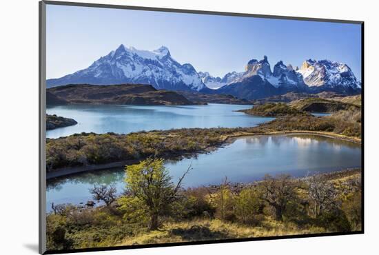 Chile, Torres Del Paine, Magallanes Province, Torres Del Paine National Park and Paine Massif-Nigel Pavitt-Mounted Photographic Print