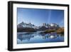 Chile, Torres Del Paine, Magallanes Province, Torres Del Paine National Park and Paine Massif-Nigel Pavitt-Framed Photographic Print