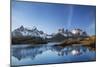 Chile, Torres Del Paine, Magallanes Province, Torres Del Paine National Park and Paine Massif-Nigel Pavitt-Mounted Photographic Print